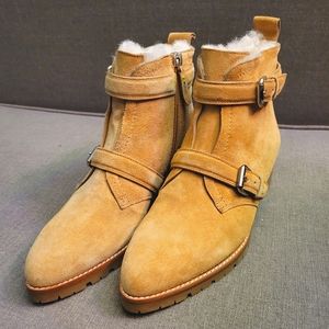 Tabitha Simmons Shearling Lined Windle Suede boots